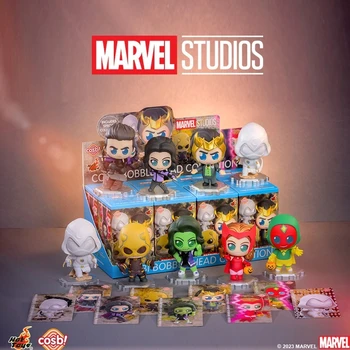 Мини-фигурка Marvel Cosbi Bobble-head Blind Box Series 2, украшение коллекции Mysterious Box, подарок-сюрприз на день рождения для детей