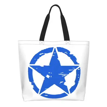 Модная американская армейская тактическая сумка для покупок в стиле Милитари Star, холщовая сумка для покупок, сумка для покупок на плечо 0