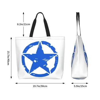 Модная американская армейская тактическая сумка для покупок в стиле Милитари Star, холщовая сумка для покупок, сумка для покупок на плечо 4