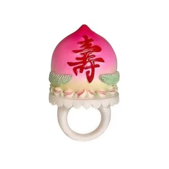 Модные кольца с персиковым тортом для женщин, мультяшные украшения ярких цветов на День Святого Валентина F19D