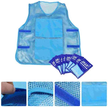 Мужской комбинезон Ice Vest, смесь холодного и легкого охлаждающего волокна, Летние мужские топы