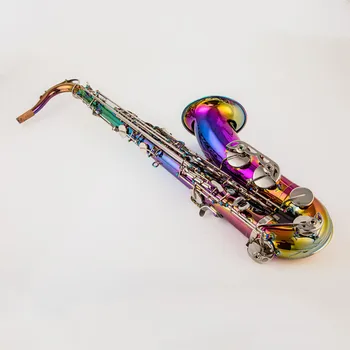 Новый высококачественный тенор-саксофон Ослепительного цвета тенор-саксофон В комплекте с аксессуарами мундштук и футляр