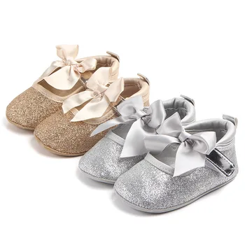 Обувь для маленьких девочек С мягкой резиновой подошвой, нескользящая, весна-осень, Модная обувь для новорожденных, детская кроватка, Первые ходунки, Обувь принцессы