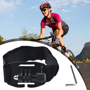 Оголовье велосипедного шлема с монтажным кронштейном, Адаптер, Подставка для велосипедного головного света, держатель велосипедного фонаря, кронштейн для фонаря для-Gopro Регулируемый