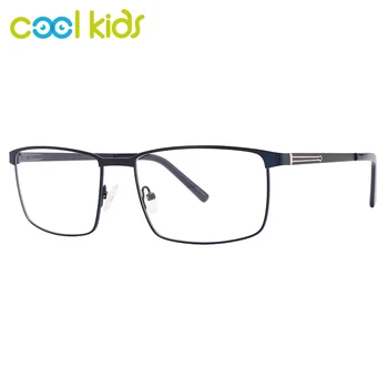 Оптические очки COOL Kids для мужчин в классической прямоугольной металлической оправе, линзы по рецепту, Очки для чтения в металлической оправе MM3027