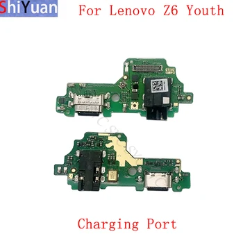 Плата с разъемом USB для зарядки, гибкий кабель для Lenovo Z6 Youth, Запасные части для разъема зарядки