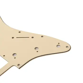 Предварительно подключенная 3-слойная накладка SSH для гитары в стиле ST Светло-желтого цвета