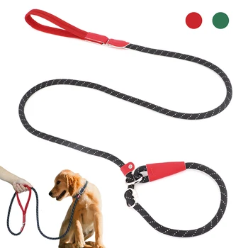 Прочный нейлоновый поводок для собак, прочные светоотражающие поводки для собак, веревка для крупных собак, поводок для дрессировки бульдогов, прогулочный поводок 180 см