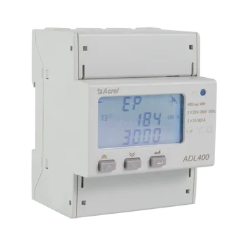Прямая поставка ADL400 MID DIN Rail AC 3 *1 (6) A/3 * 10 (80) A Входной 3-фазный Счетчик энергии 3 *220/380 В Монитор питания с Modbus RS485 1