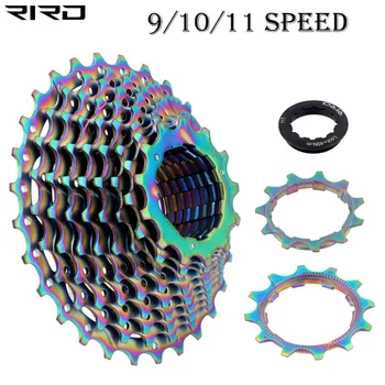 Сверхлегкий маховик для шоссейного велосипеда RIRO Road, рассчитанный на 9/10/11 скоростей, 28 Т, с гальваническим блеском, Износостойкие кассетные велосипедные детали