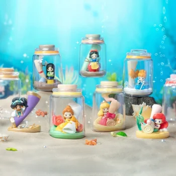 Серия Мультяшных аниме-фигурок Disney Princess Fantasy Wish Bottle Креативные игрушки-Куклы Украшение рабочего стола Орнамент Подарки на День рождения