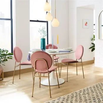 Скандинавские обеденные стулья С дизайнерской спинкой Для отдыха, Кафе, Десертные Обеденные стулья, Современная мебель для гостиной, стул C