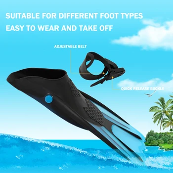 Спортивная обувь для плавания и фридайвинга для взрослых с высокой прочностью, Удобные нескользящие направляющие ножки.