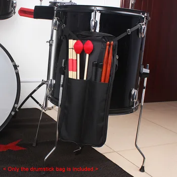 Сумка для барабанных палочек, чехол для барабанных палочек, водонепроницаемость 600D, с ремешком для переноски барабанных палочек, аксессуары для ударных инструментов