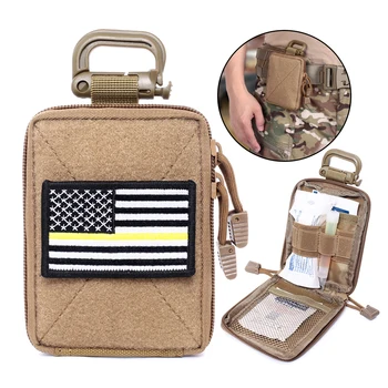Тактический чехол Molle EDC, сумка-органайзер, военный кошелек, Маленькая сумка, аксессуары для охоты на открытом воздухе, Жилет, Снаряжение
