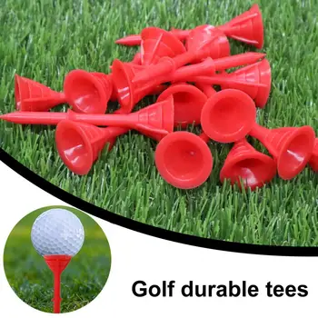 Уменьшите боковое вращение футболок для гольфа Прочные Яркие пластиковые тройники для гольфа диаметром 3 1/4 дюйма, Небьющиеся трехслойные булавки для чашек Essential Golf
