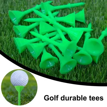 Уменьшите боковое вращение футболок для гольфа Прочные Яркие пластиковые тройники для гольфа диаметром 3 1/4 дюйма, Небьющиеся трехслойные булавки для чашек Essential Golf 5