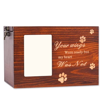 Урны для домашних животных Для собак, кошек, прах, подарок на память о потере домашних животных, Фоторамки, Урны, Деревянная коробка для домашних животных