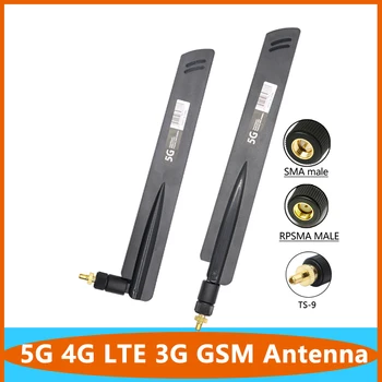 Усиление сигнала 5G 4G LTE 3G GSM Антенна Маршрутизатора 600 ~ 6000 МГц 15dbi Omni WiFi CPE Pro Внешняя Беспроводная Антенна С Разъемом TS9 SMA