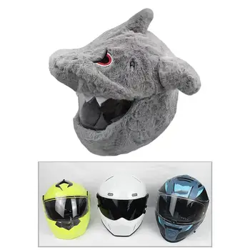 Чехол для мотоциклетного шлема, пылезащитный колпачок, забавное снаряжение для верховой езды, теплый, простой в установке Защитный чехол для шлема на все лицо для девочек и мальчиков