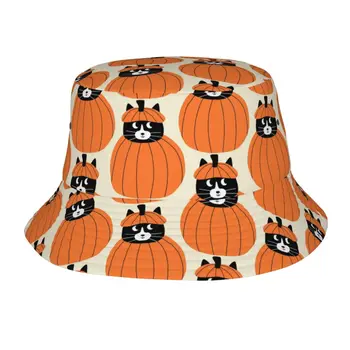 Шляпа Черного кота на Хэллоуин, модная солнцезащитная кепка, Уличная шляпа Рыбака для женщин и мужчин, подростковые Пляжные кепки, Рыболовная кепка