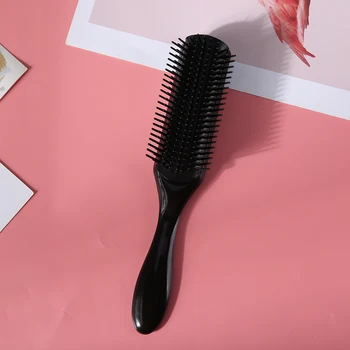 Щетка для волос в 9 Рядов, прямая расческа для распутывания вьющихся волос, Инструмент для укладки в парикмахерском салоне